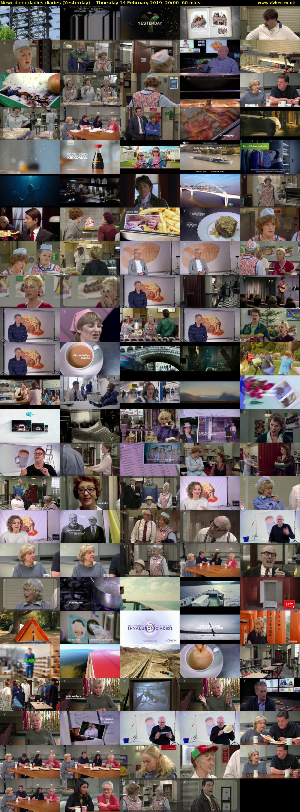 dinnerladies diaries (Yesterday) Thursday 14 February 2019 20:00 - 21:00