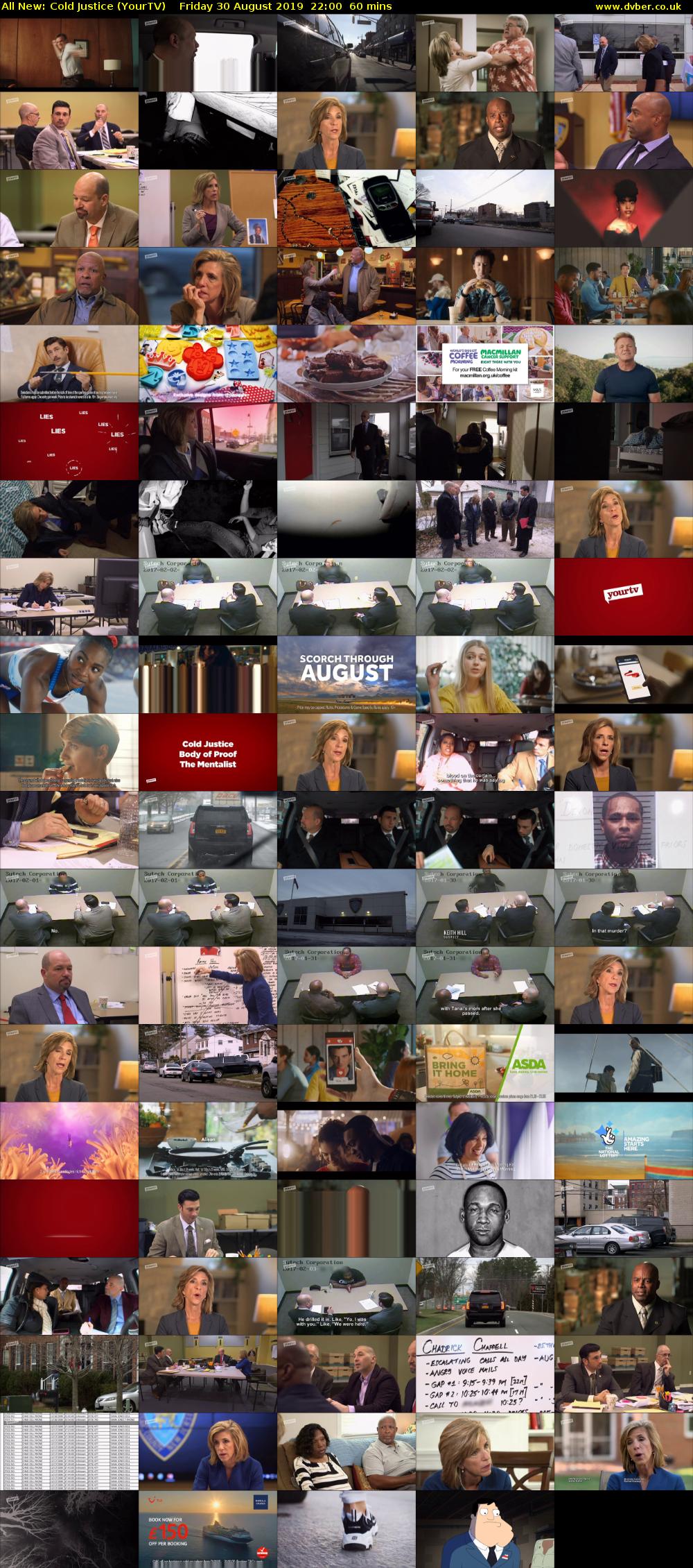 All New: Cold Justice (YourTV) Friday 30 August 2019 22:00 - 23:00