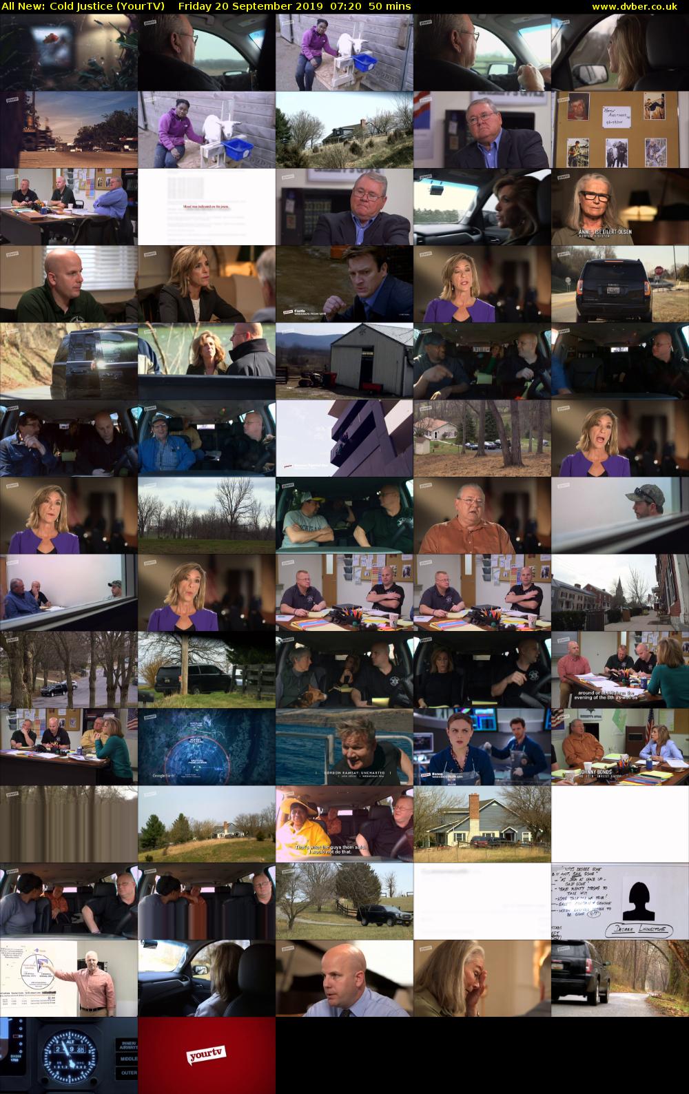 All New: Cold Justice (YourTV) Friday 20 September 2019 07:20 - 08:10
