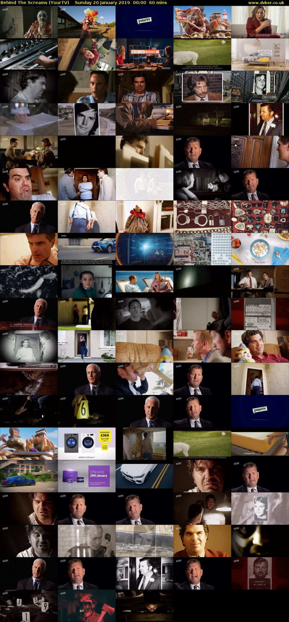 Behind The Screams (YourTV) Sunday 20 January 2019 00:00 - 01:00