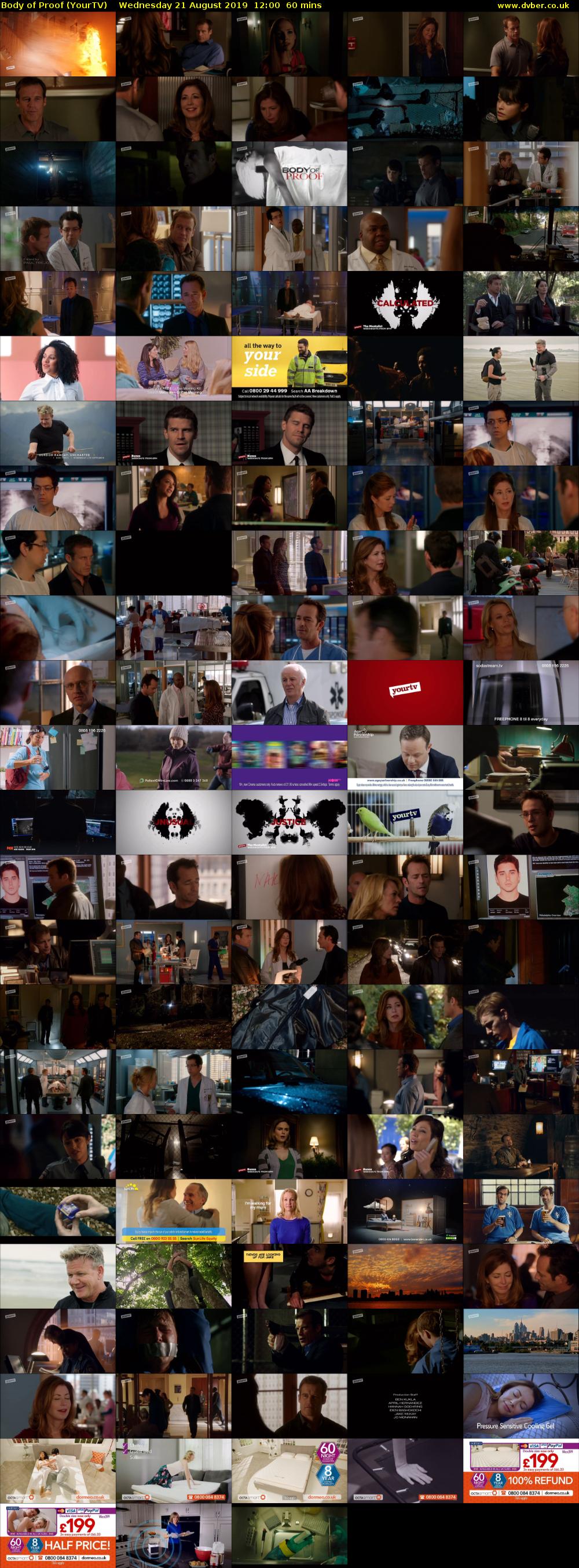 Body of Proof (YourTV) Wednesday 21 August 2019 12:00 - 13:00