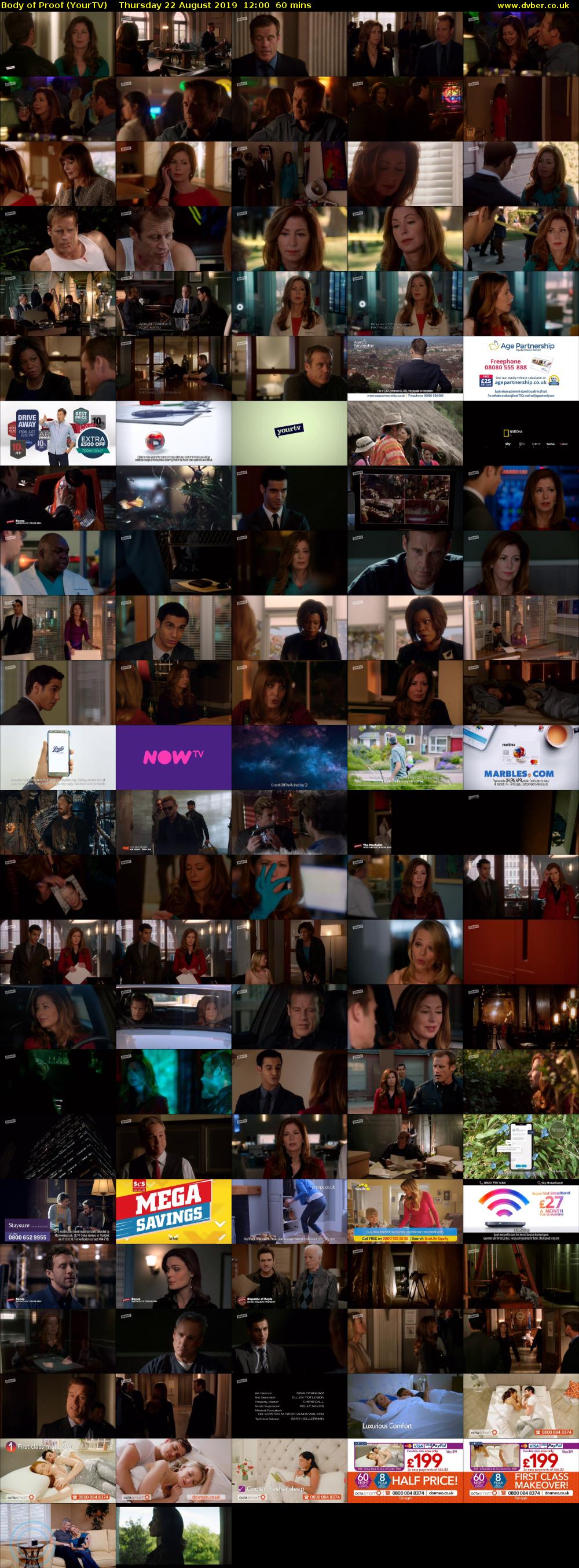 Body of Proof (YourTV) Thursday 22 August 2019 12:00 - 13:00