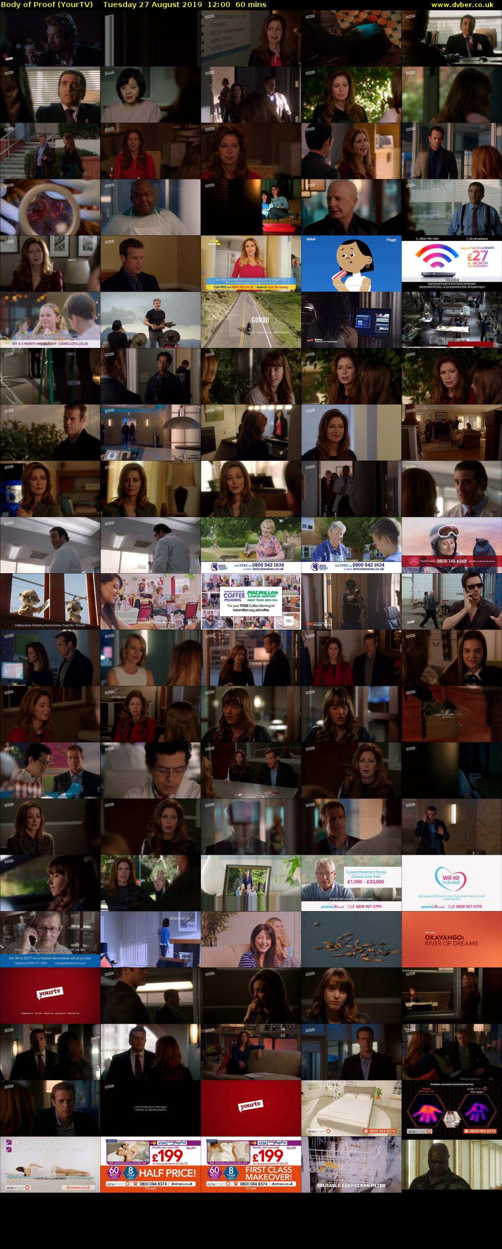Body of Proof (YourTV) Tuesday 27 August 2019 12:00 - 13:00