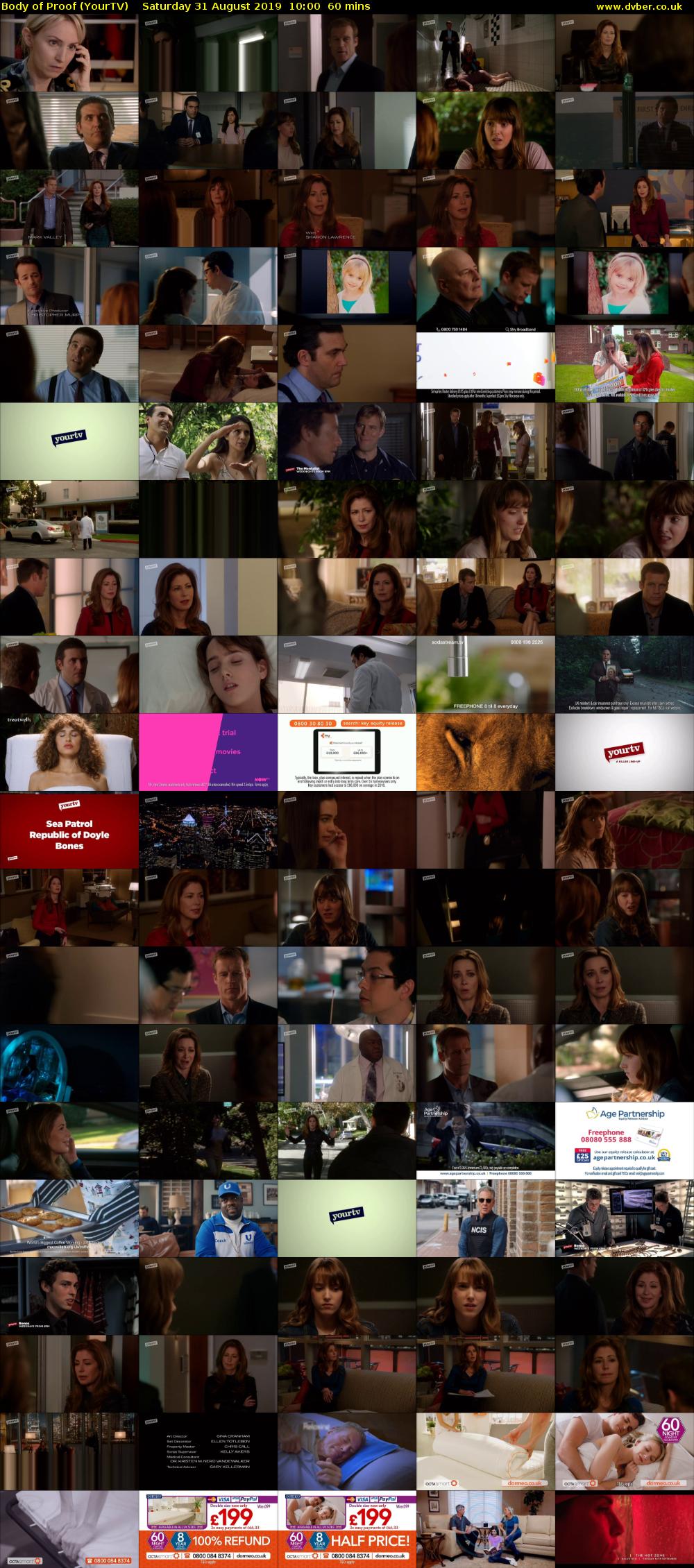 Body of Proof (YourTV) Saturday 31 August 2019 10:00 - 11:00