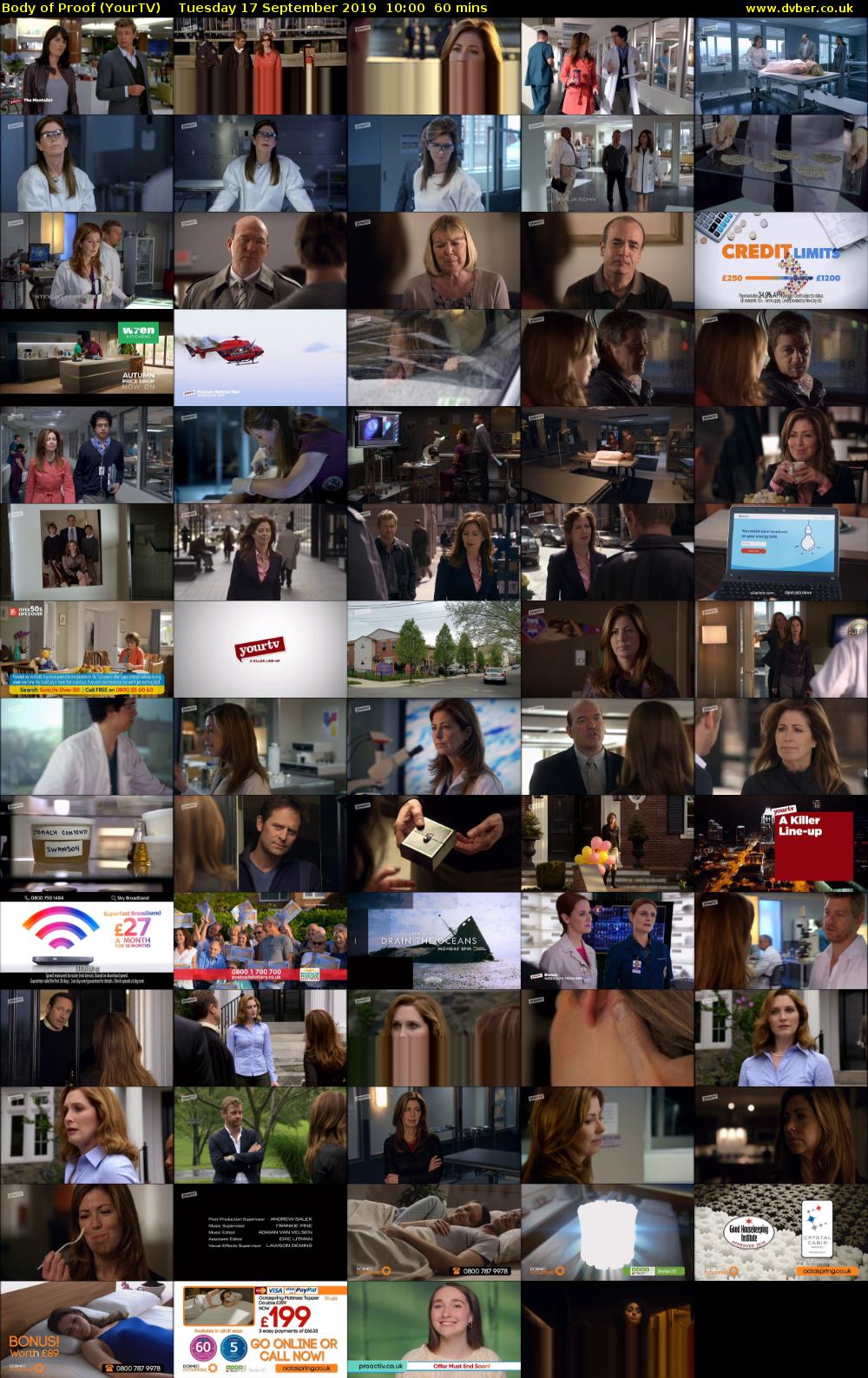 Body of Proof (YourTV) Tuesday 17 September 2019 10:00 - 11:00