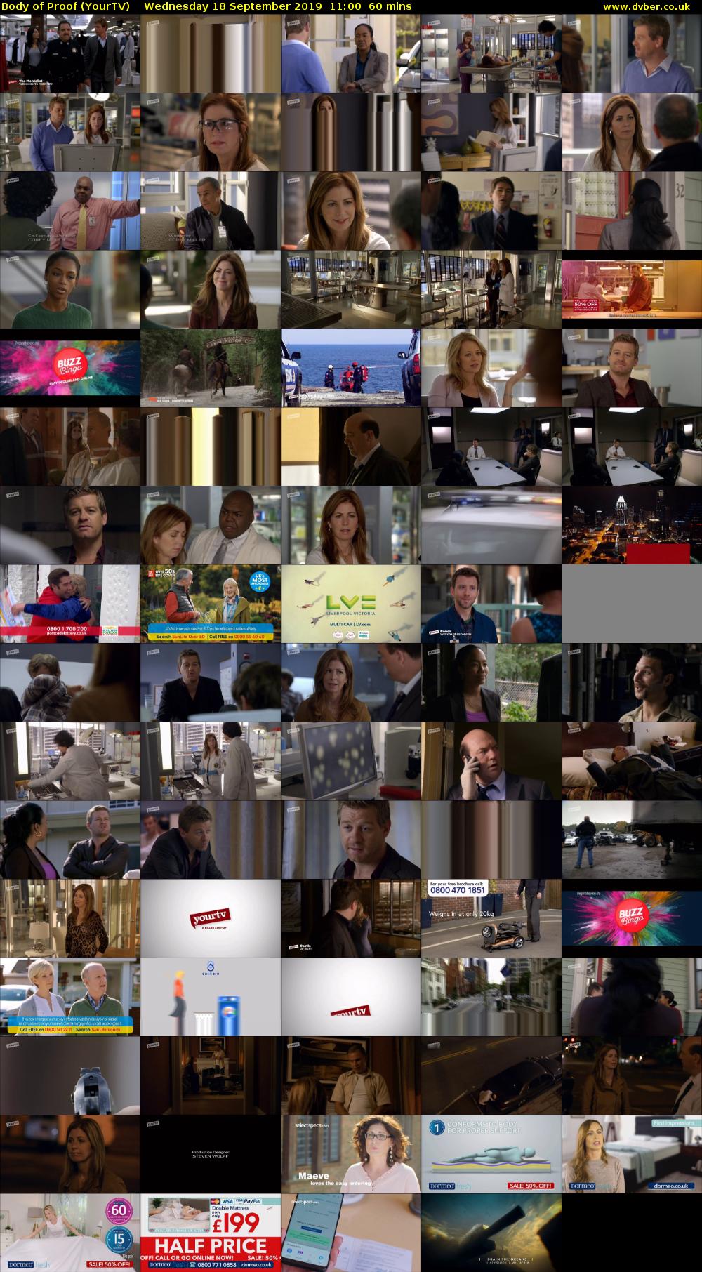 Body of Proof (YourTV) Wednesday 18 September 2019 11:00 - 12:00