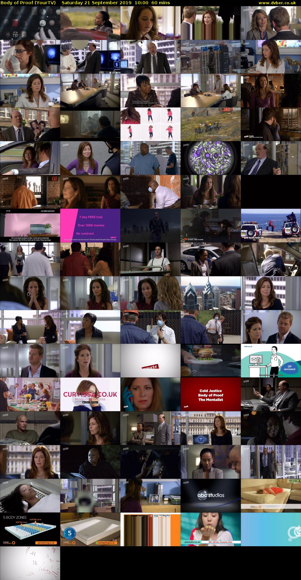Body of Proof (YourTV) Saturday 21 September 2019 10:00 - 11:00