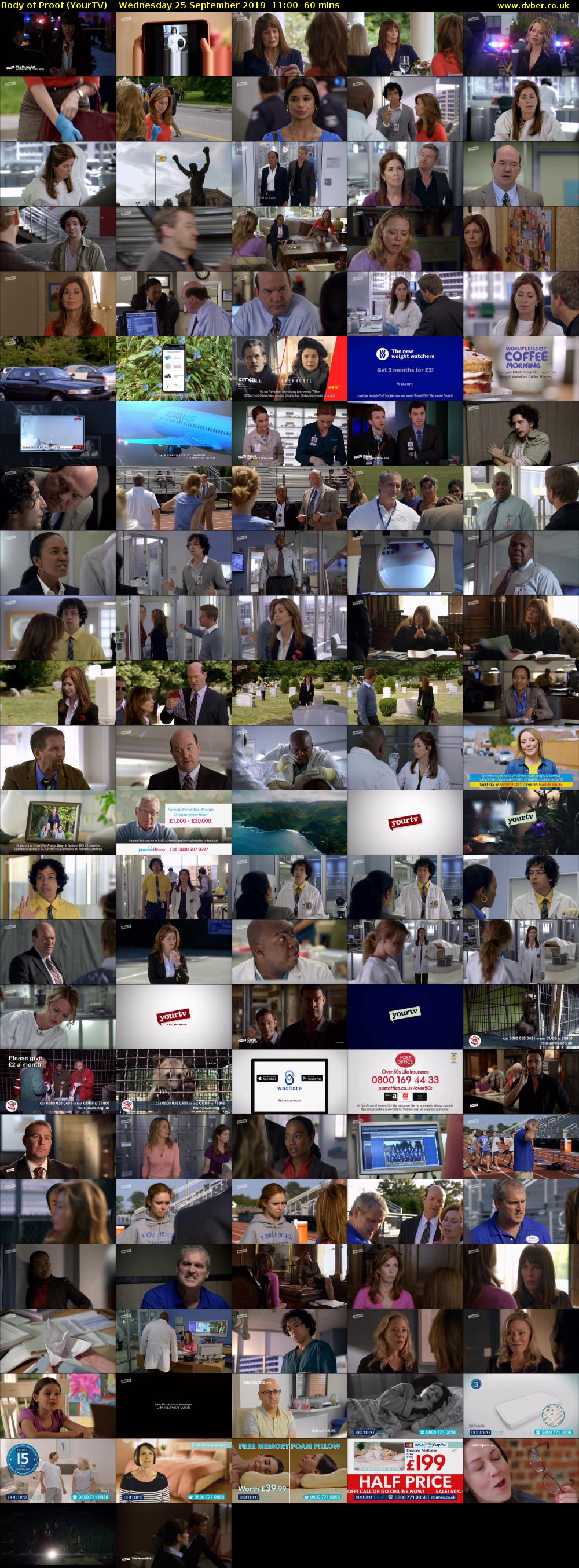 Body of Proof (YourTV) Wednesday 25 September 2019 11:00 - 12:00