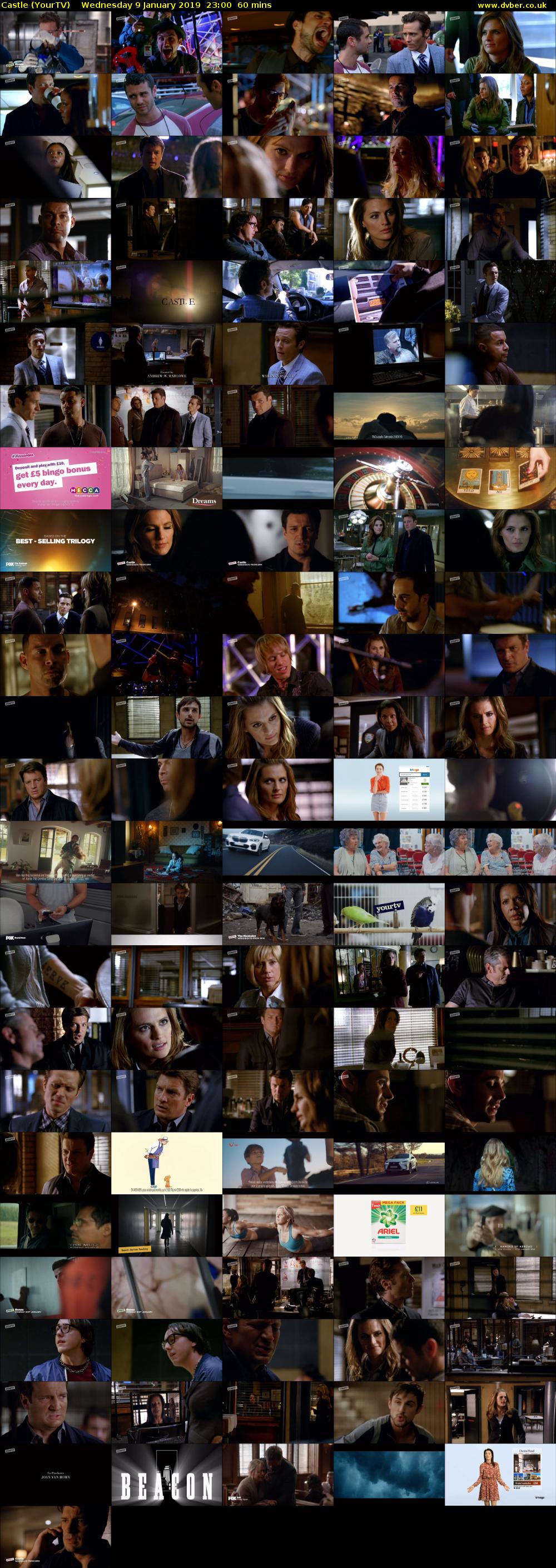 Castle (YourTV) Wednesday 9 January 2019 23:00 - 00:00