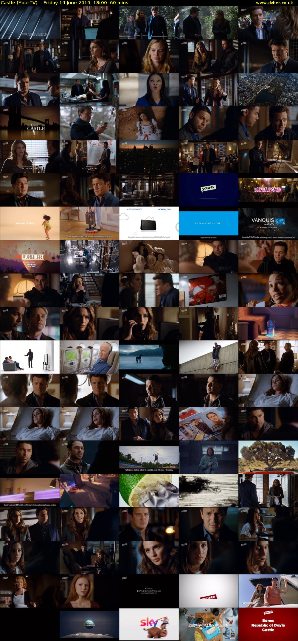 Castle (YourTV) Friday 14 June 2019 18:00 - 19:00