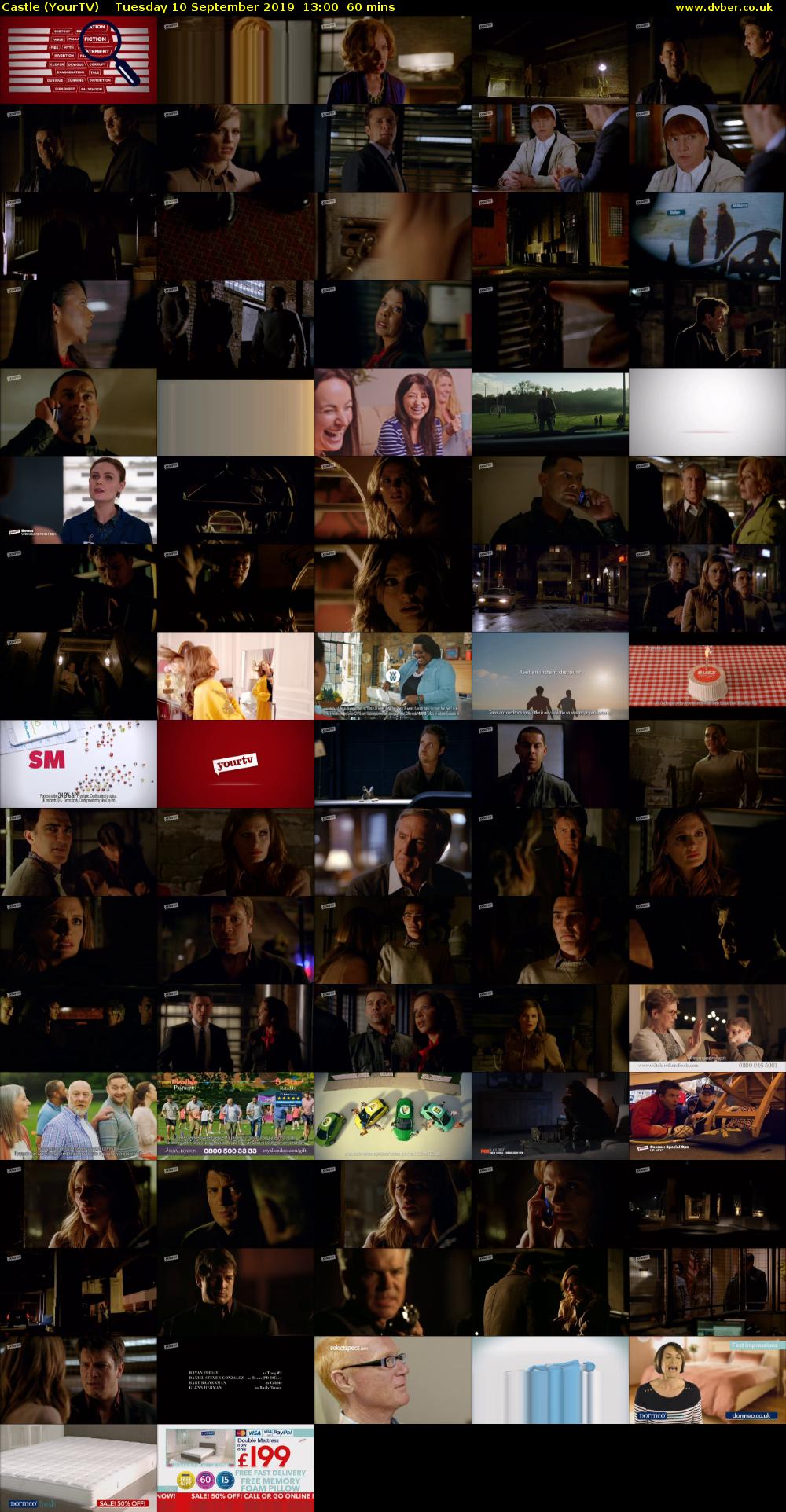 Castle (YourTV) Tuesday 10 September 2019 13:00 - 14:00