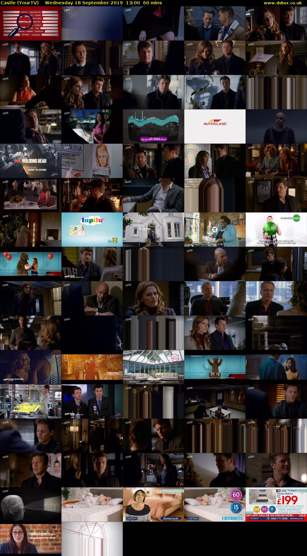 Castle (YourTV) Wednesday 18 September 2019 13:00 - 14:00