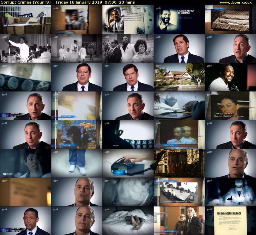 Corrupt Crimes (YourTV) Friday 18 January 2019 07:00 - 07:20