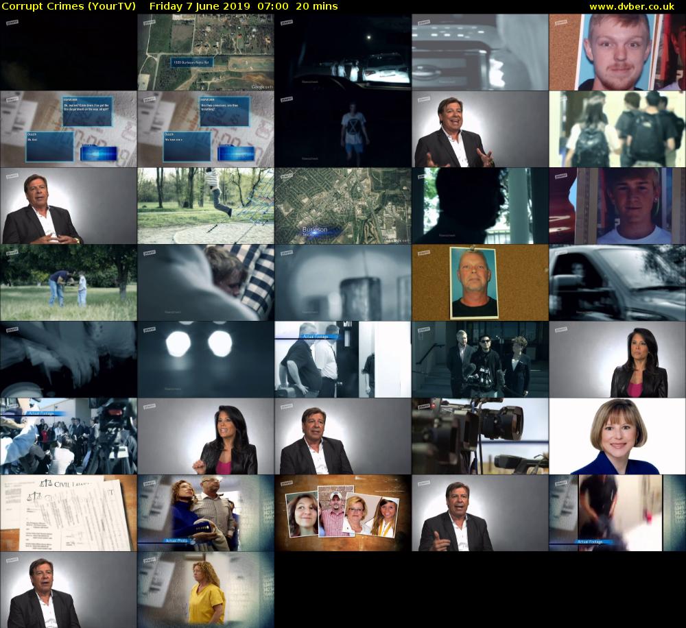 Corrupt Crimes (YourTV) Friday 7 June 2019 07:00 - 07:20