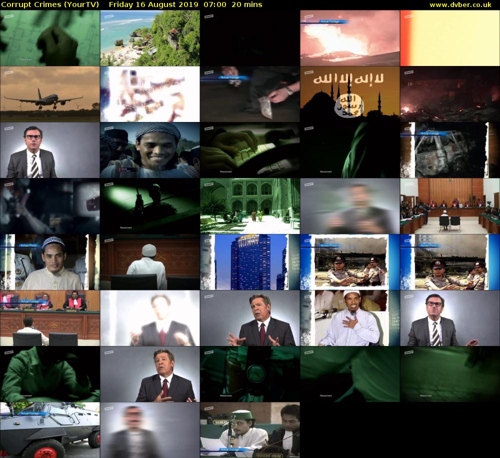 Corrupt Crimes (YourTV) Friday 16 August 2019 07:00 - 07:20