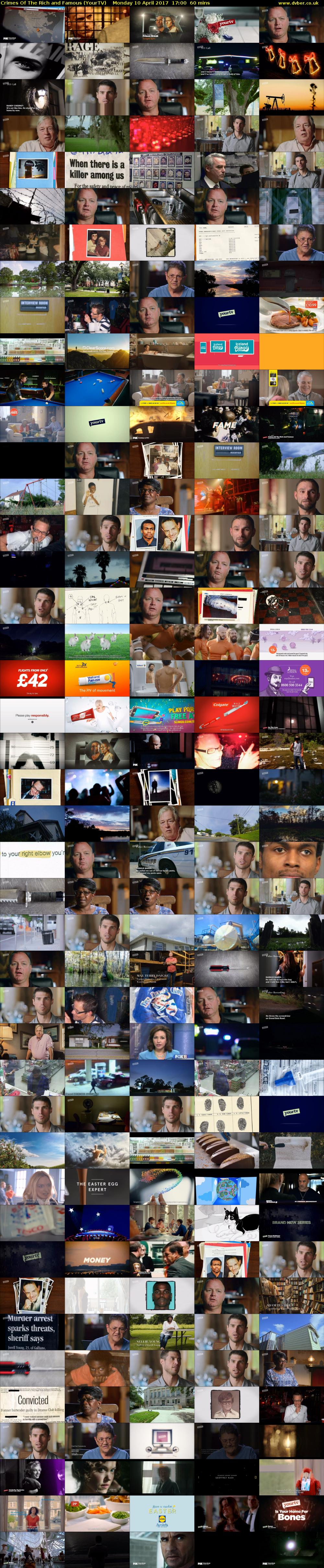 Crimes Of The Rich and Famous (YourTV) Monday 10 April 2017 17:00 - 18:00