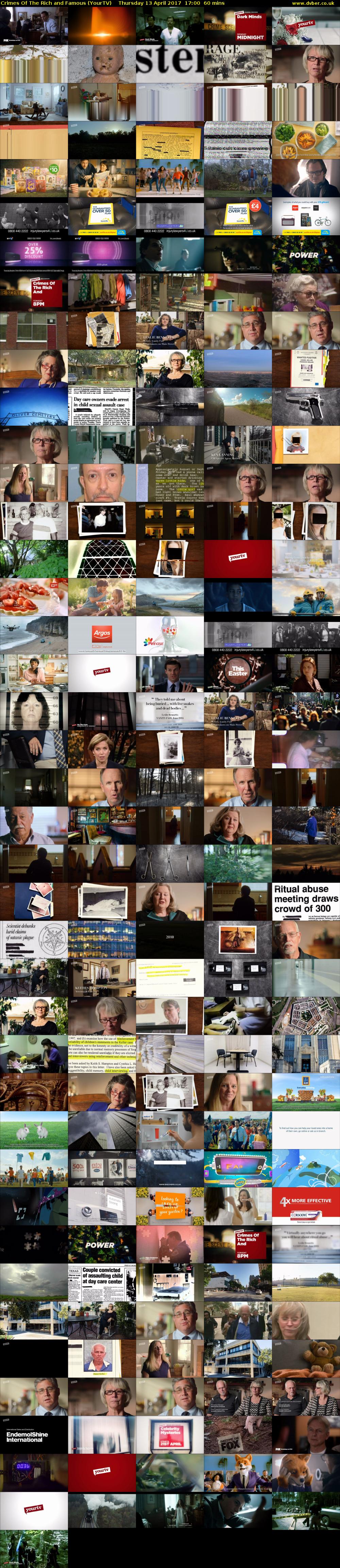 Crimes Of The Rich and Famous (YourTV) Thursday 13 April 2017 17:00 - 18:00