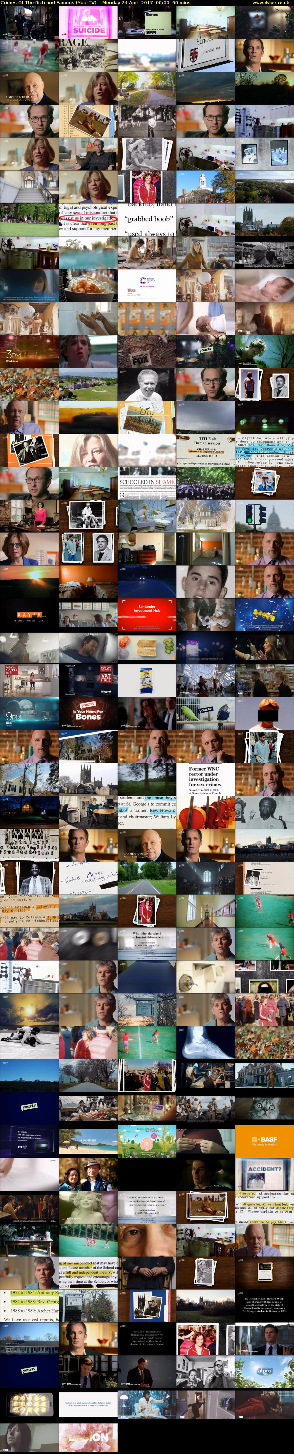 Crimes Of The Rich and Famous (YourTV) Monday 24 April 2017 00:00 - 01:00