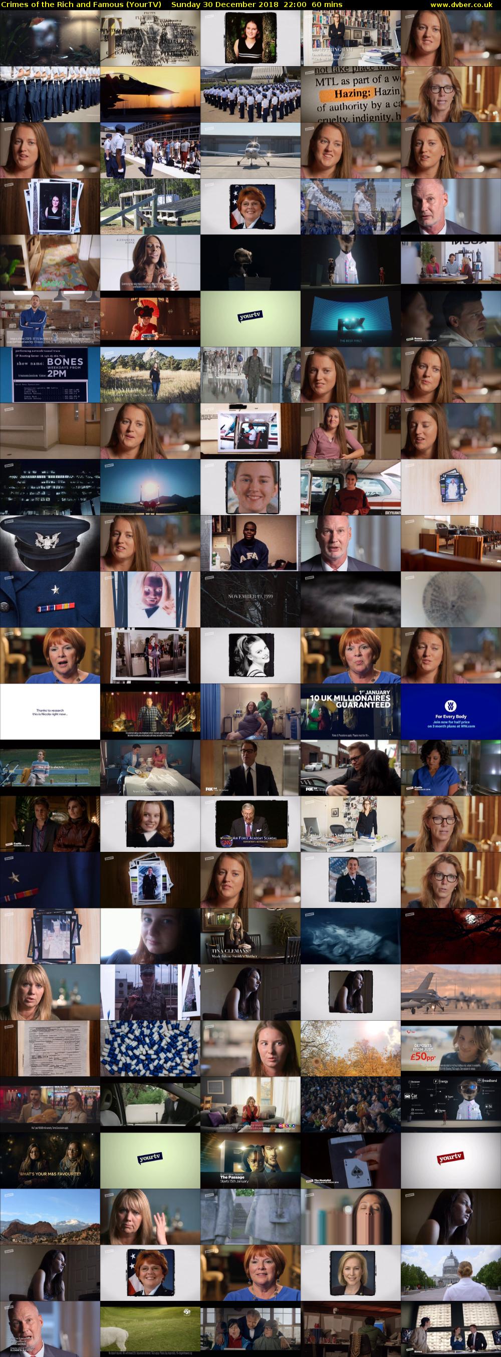 Crimes of the Rich and Famous (YourTV) Sunday 30 December 2018 22:00 - 23:00