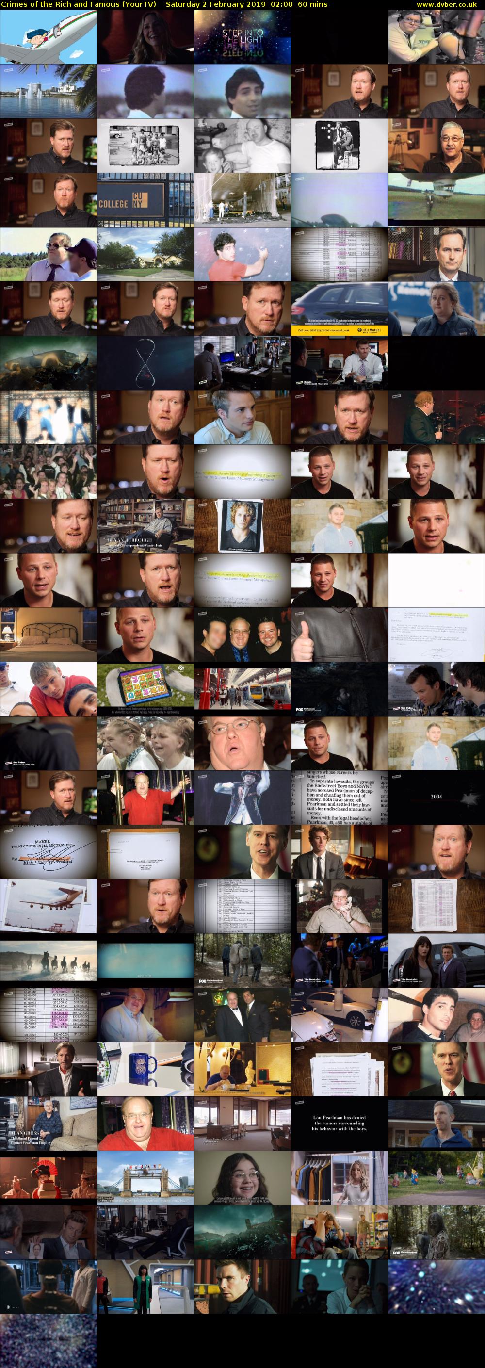 Crimes of the Rich and Famous (YourTV) Saturday 2 February 2019 02:00 - 03:00