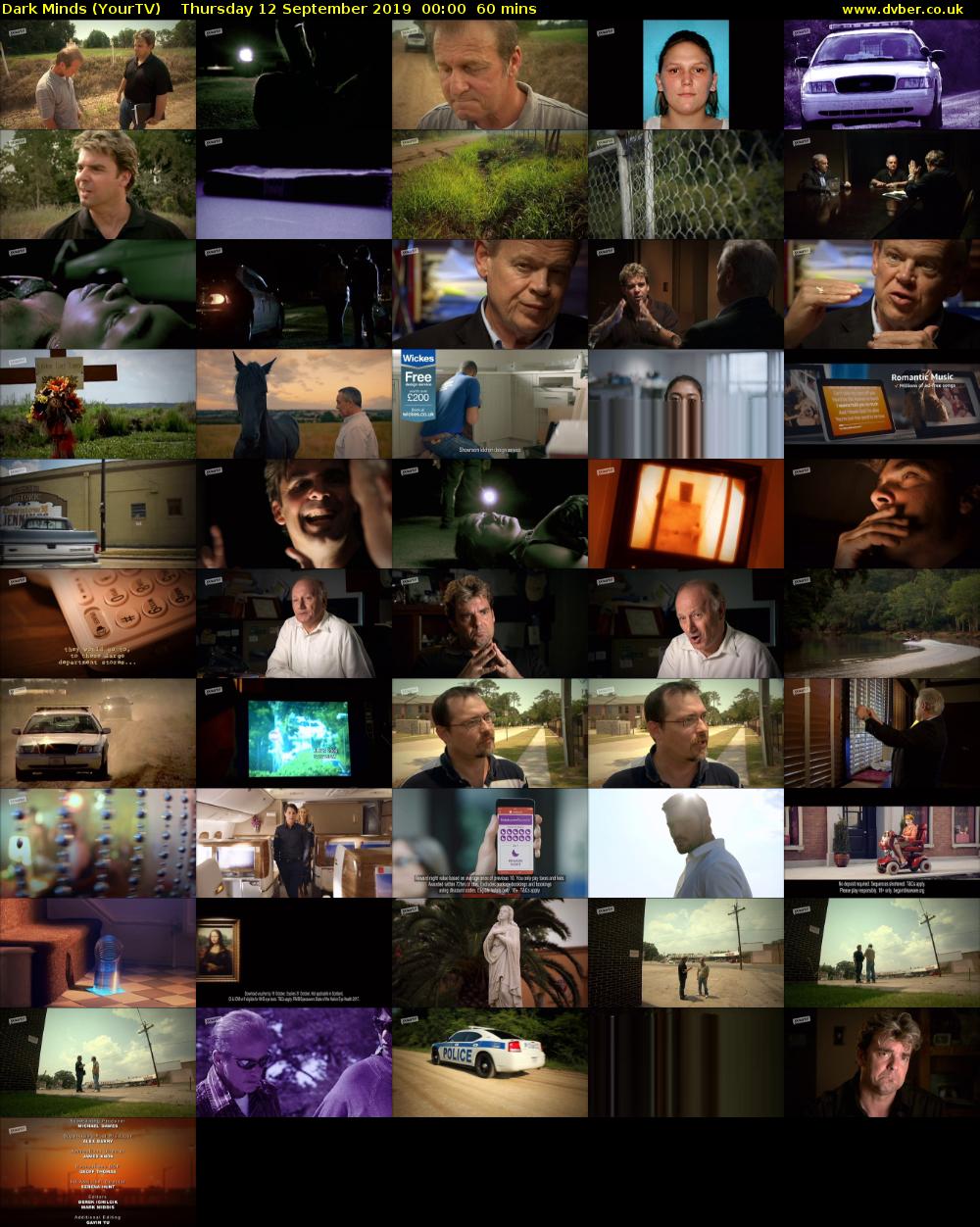 Dark Minds (YourTV) Thursday 12 September 2019 00:00 - 01:00