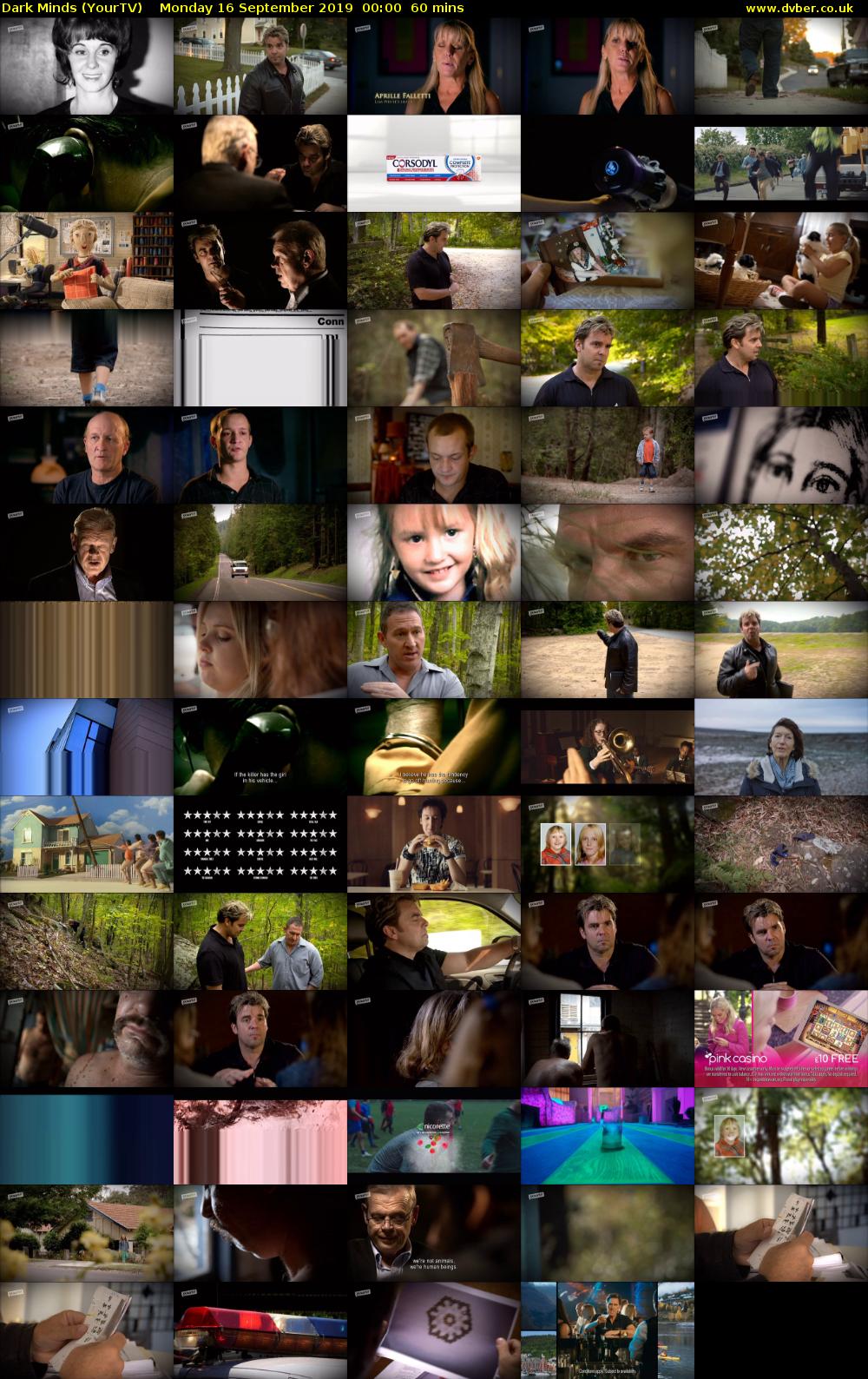 Dark Minds (YourTV) Monday 16 September 2019 00:00 - 01:00