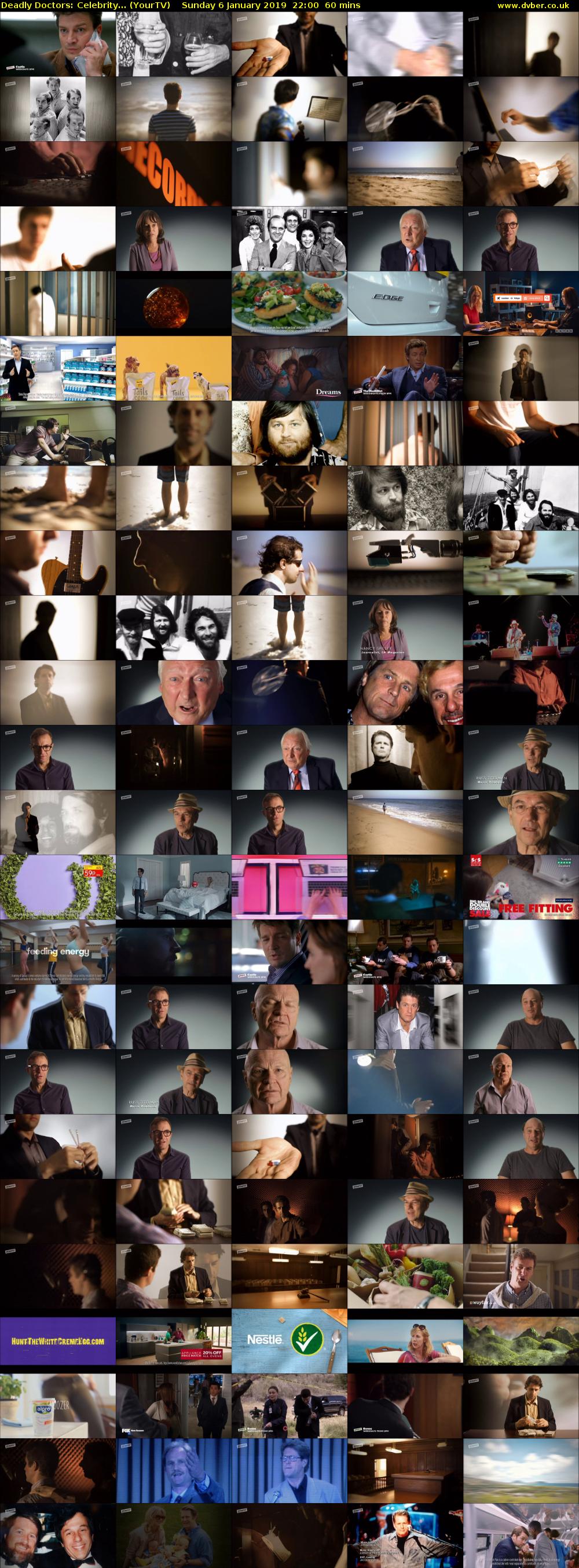 Deadly Doctors: Celebrity... (YourTV) Sunday 6 January 2019 22:00 - 23:00