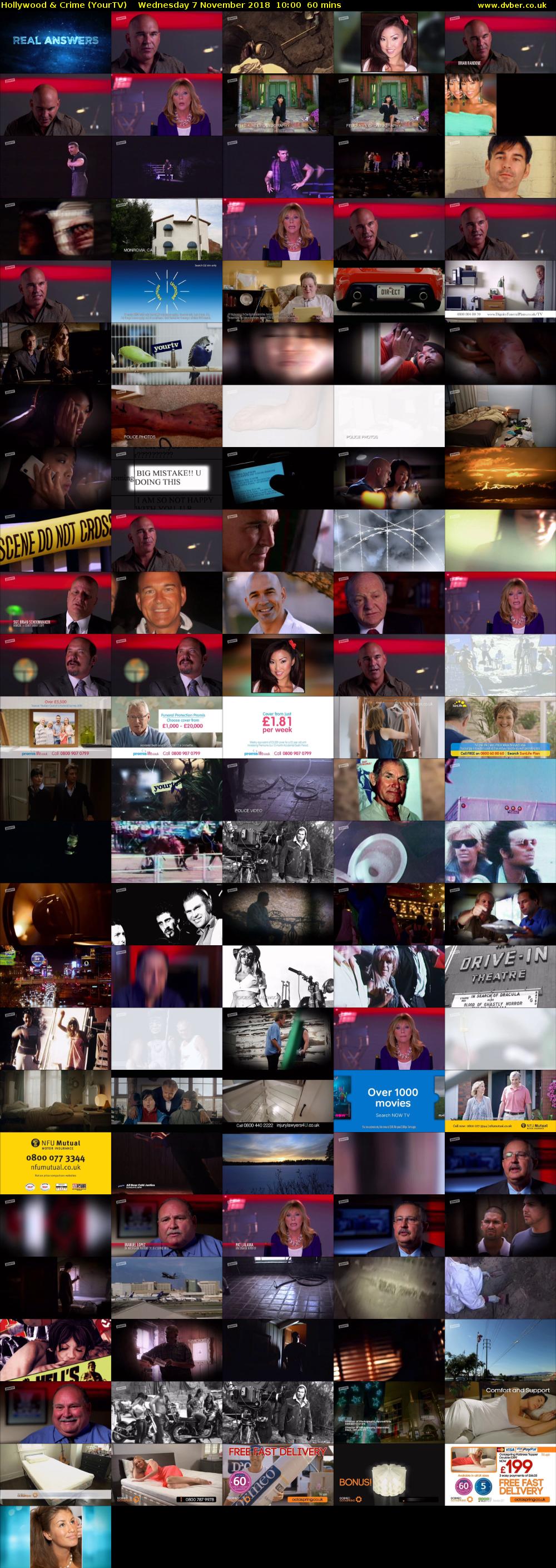 Hollywood & Crime (YourTV) Wednesday 7 November 2018 10:00 - 11:00