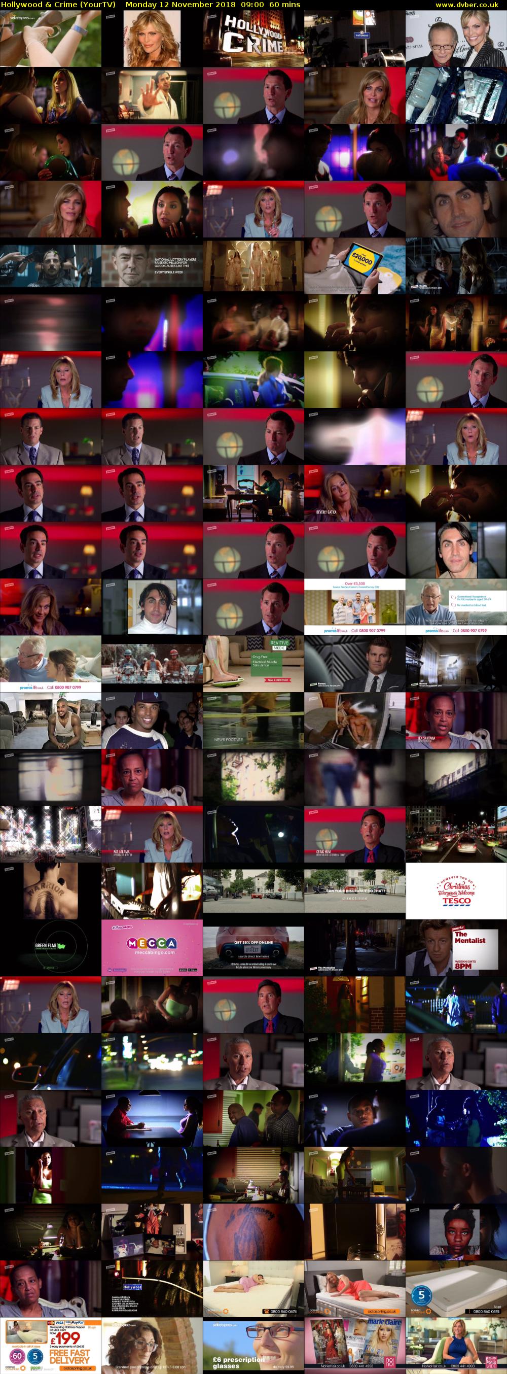 Hollywood & Crime (YourTV) Monday 12 November 2018 09:00 - 10:00