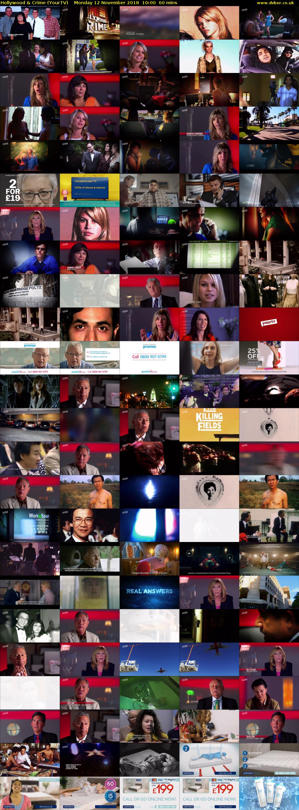 Hollywood & Crime (YourTV) Monday 12 November 2018 10:00 - 11:00