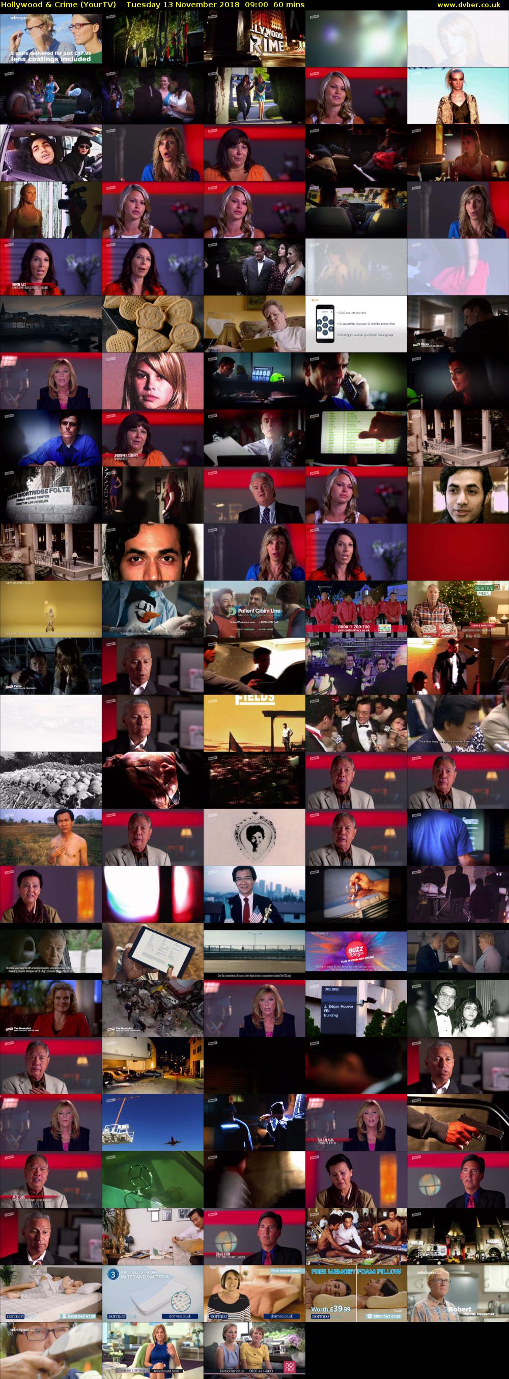 Hollywood & Crime (YourTV) Tuesday 13 November 2018 09:00 - 10:00