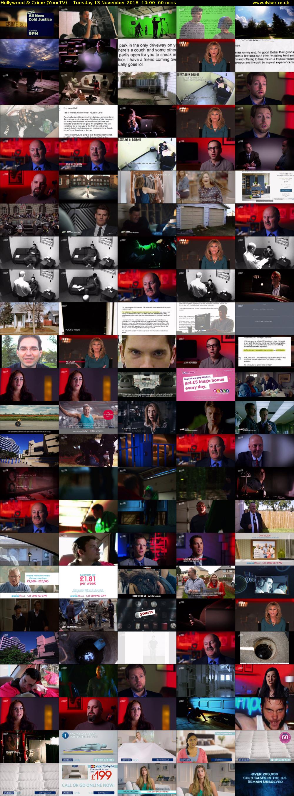 Hollywood & Crime (YourTV) Tuesday 13 November 2018 10:00 - 11:00