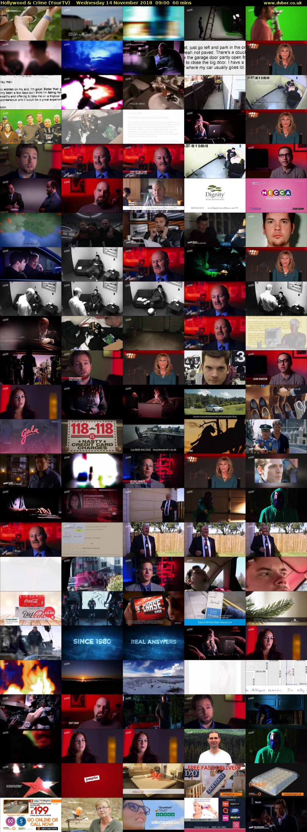 Hollywood & Crime (YourTV) Wednesday 14 November 2018 09:00 - 10:00