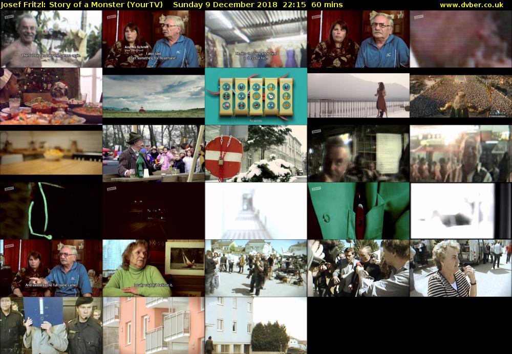 Josef Fritzl: Story of a Monster (YourTV) Sunday 9 December 2018 22:15 - 23:15