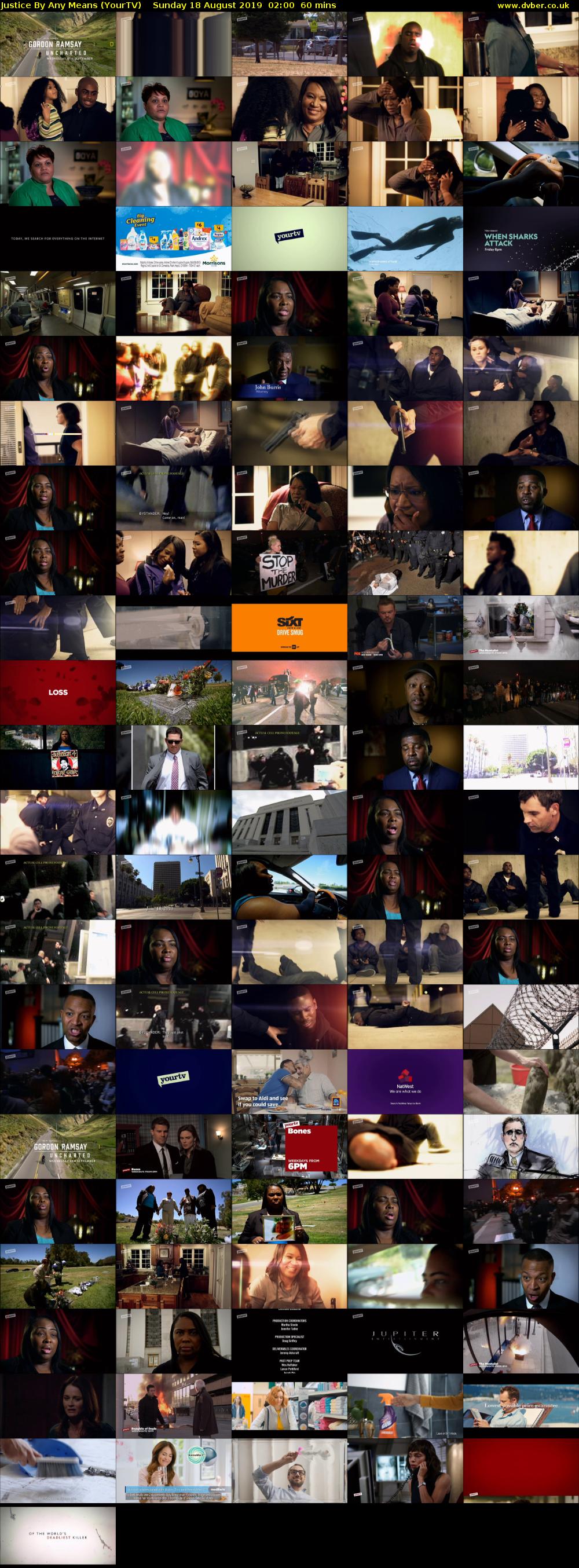 Justice By Any Means (YourTV) Sunday 18 August 2019 02:00 - 03:00