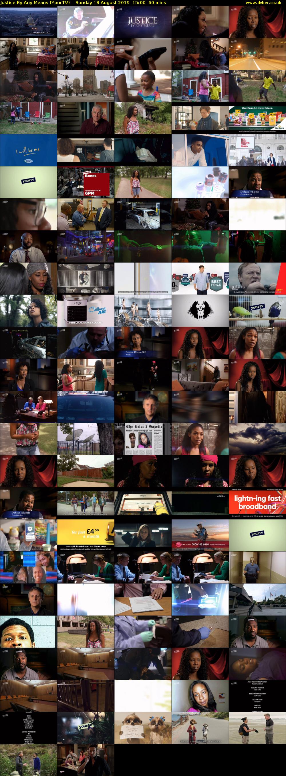 Justice By Any Means (YourTV) Sunday 18 August 2019 15:00 - 16:00