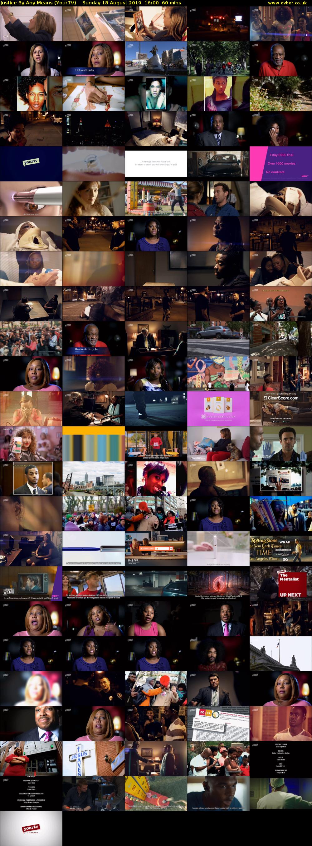 Justice By Any Means (YourTV) Sunday 18 August 2019 16:00 - 17:00