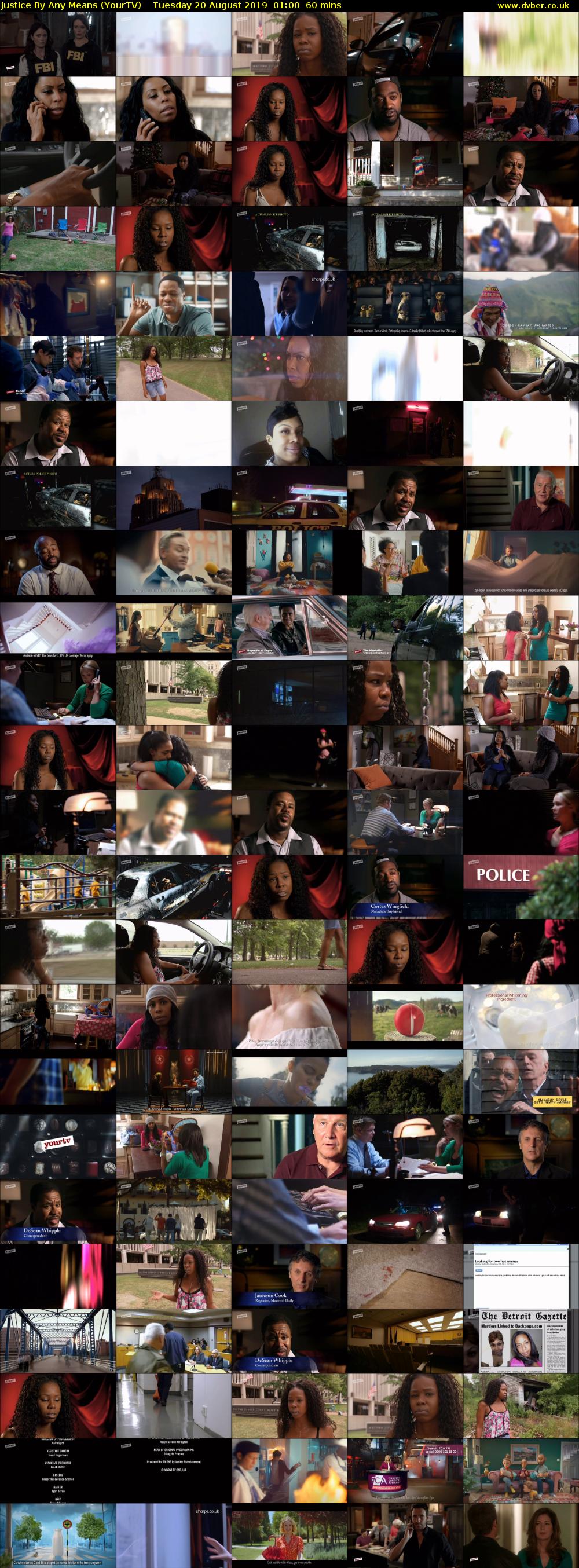 Justice By Any Means (YourTV) Tuesday 20 August 2019 01:00 - 02:00