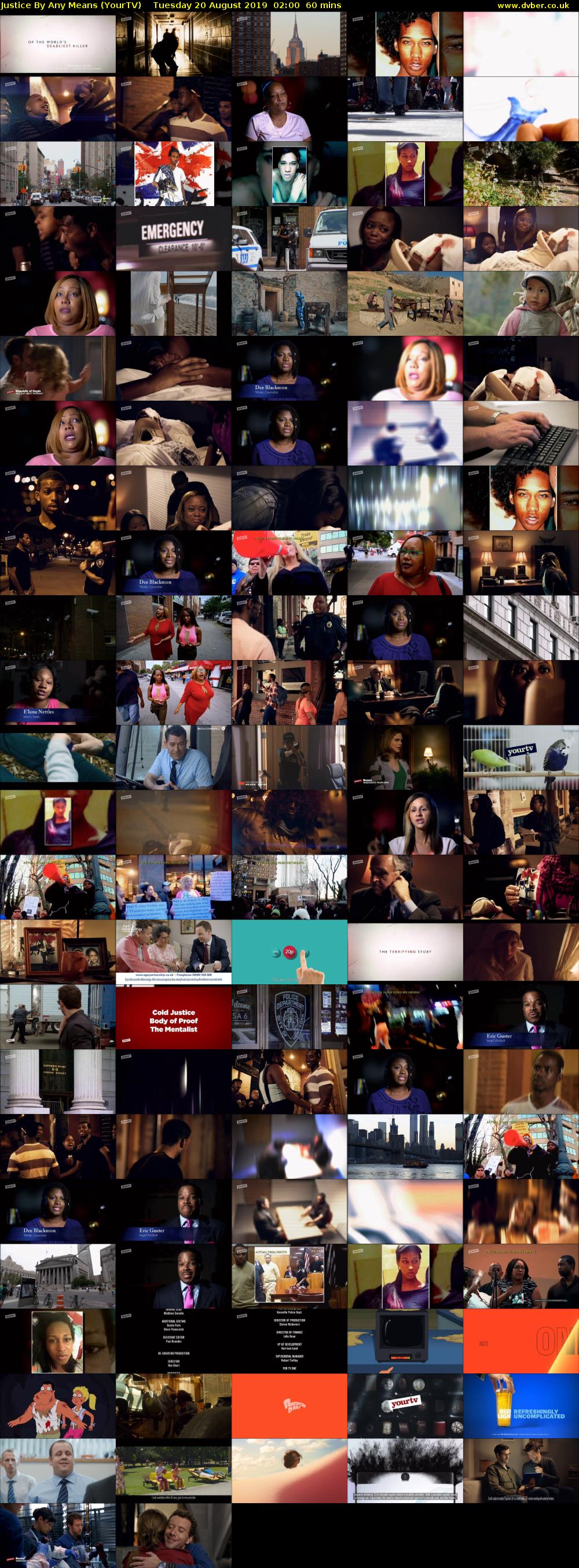Justice By Any Means (YourTV) Tuesday 20 August 2019 02:00 - 03:00