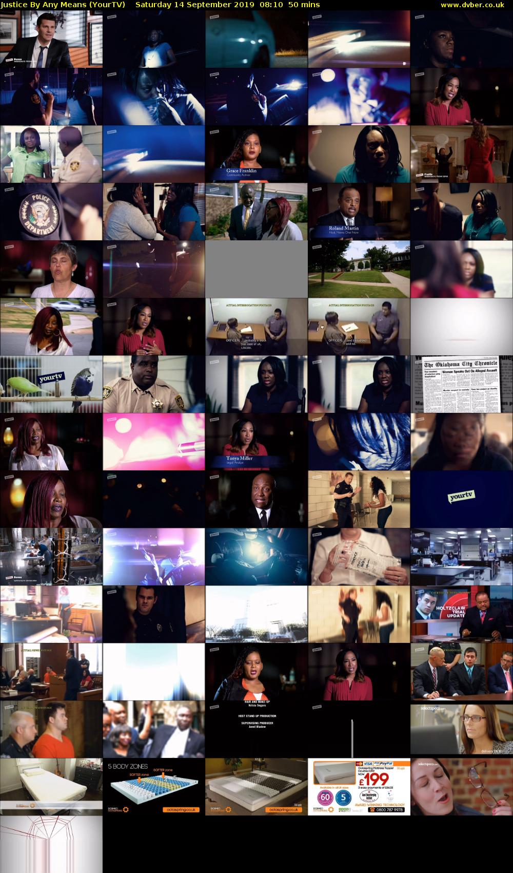 Justice By Any Means (YourTV) Saturday 14 September 2019 08:10 - 09:00
