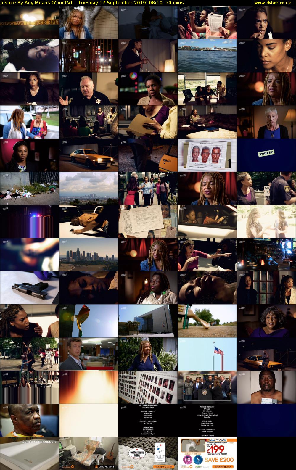 Justice By Any Means (YourTV) Tuesday 17 September 2019 08:10 - 09:00
