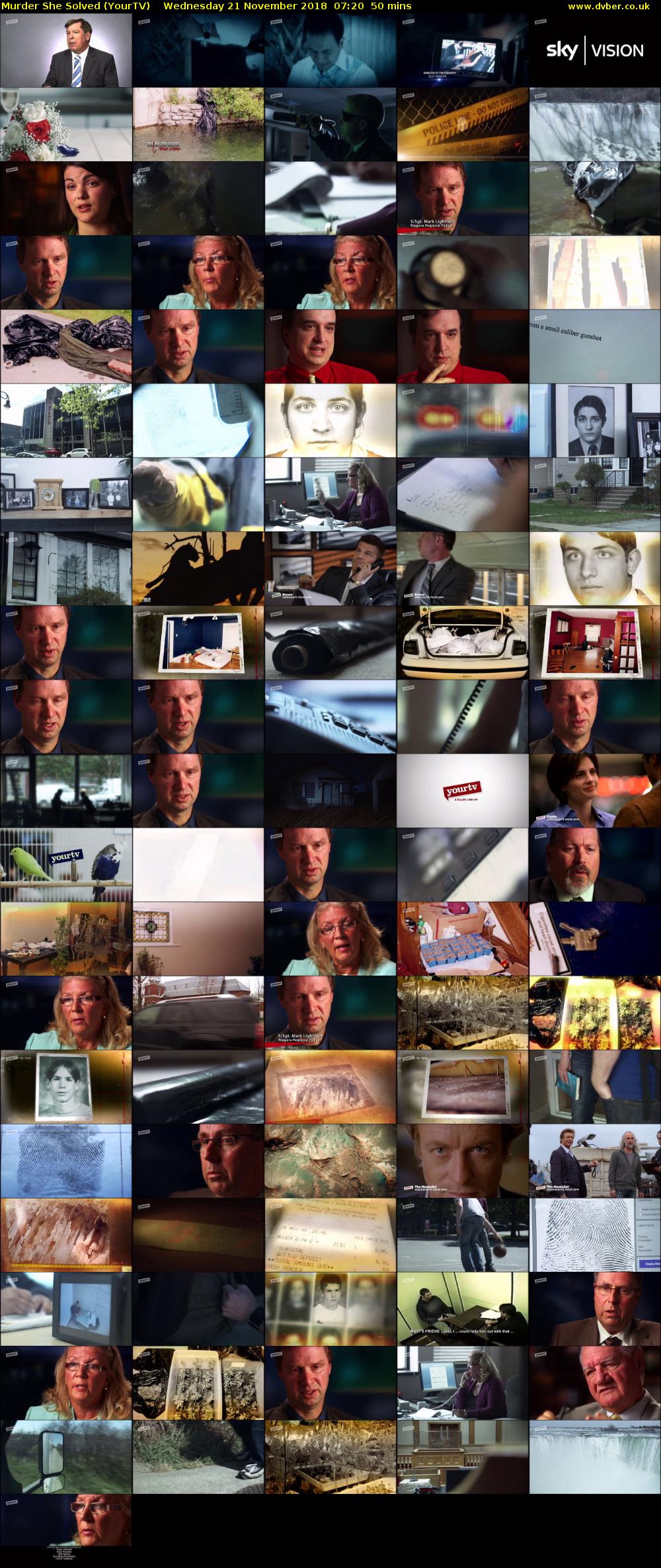 Murder She Solved (YourTV) Wednesday 21 November 2018 07:20 - 08:10