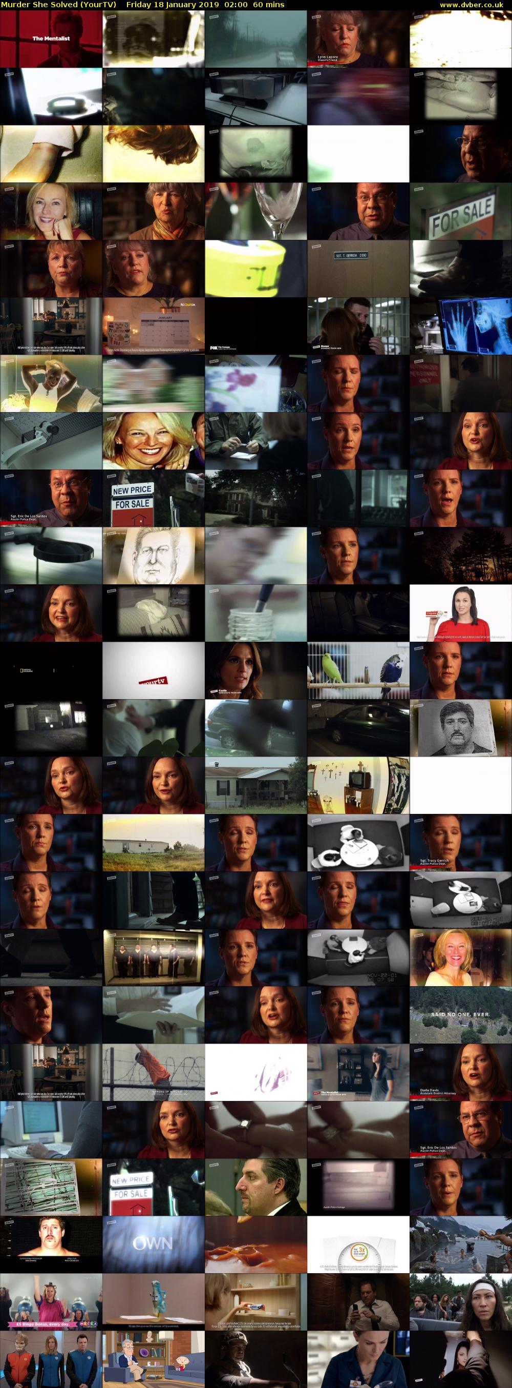 Murder She Solved (YourTV) Friday 18 January 2019 02:00 - 03:00