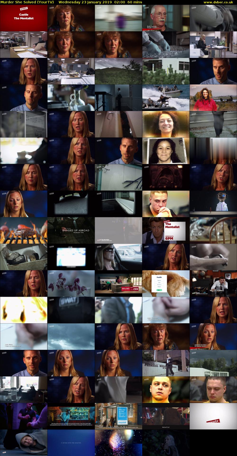 Murder She Solved (YourTV) Wednesday 23 January 2019 02:00 - 03:00