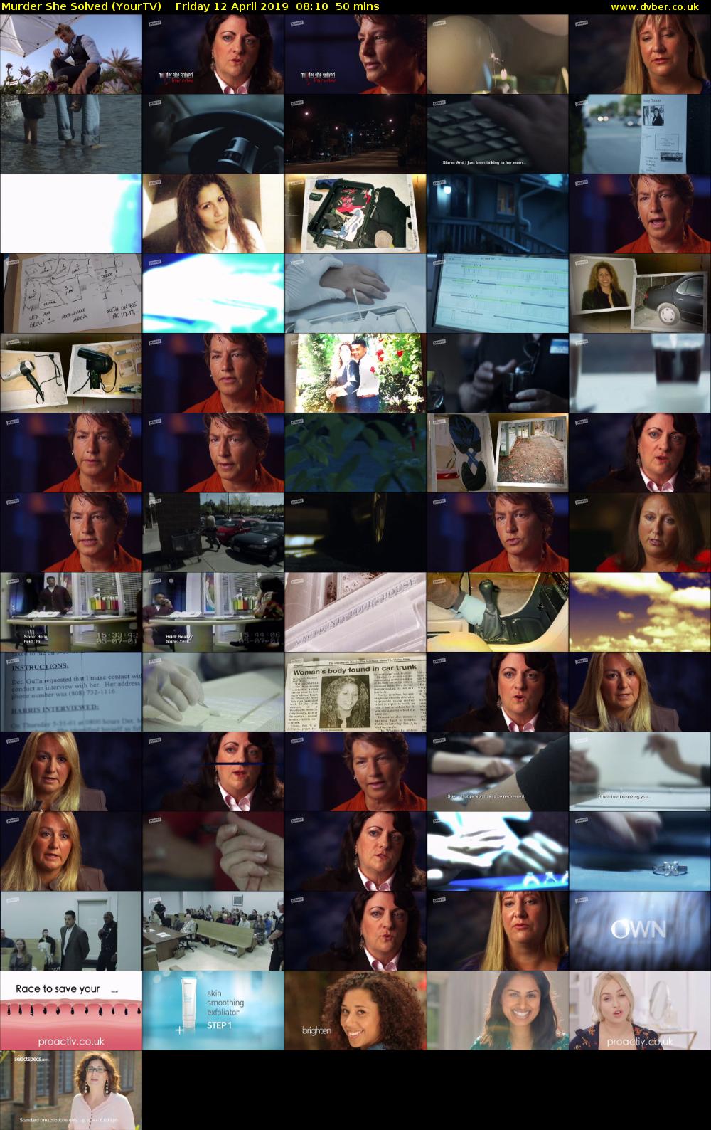 Murder She Solved (YourTV) Friday 12 April 2019 08:10 - 09:00