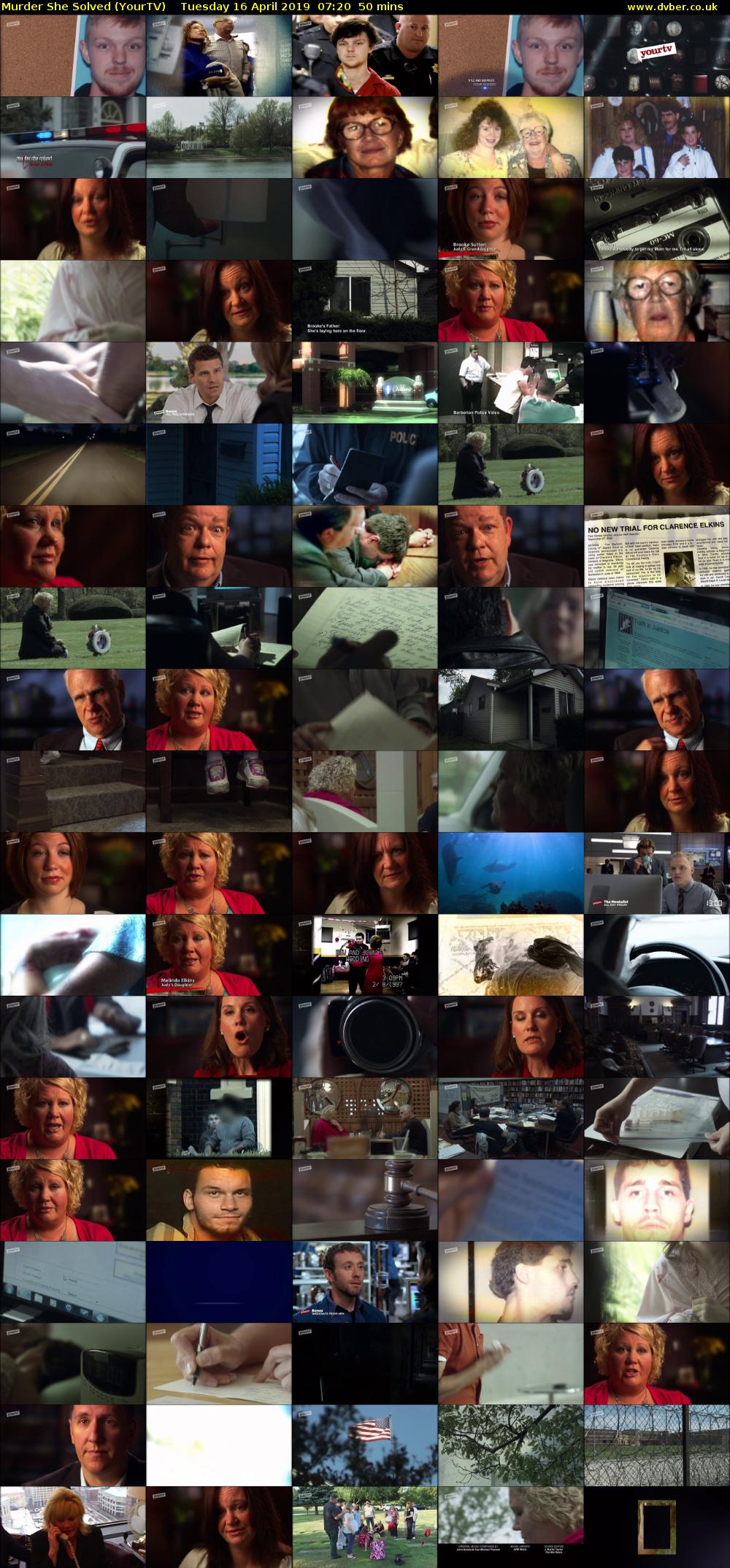 Murder She Solved (YourTV) Tuesday 16 April 2019 07:20 - 08:10
