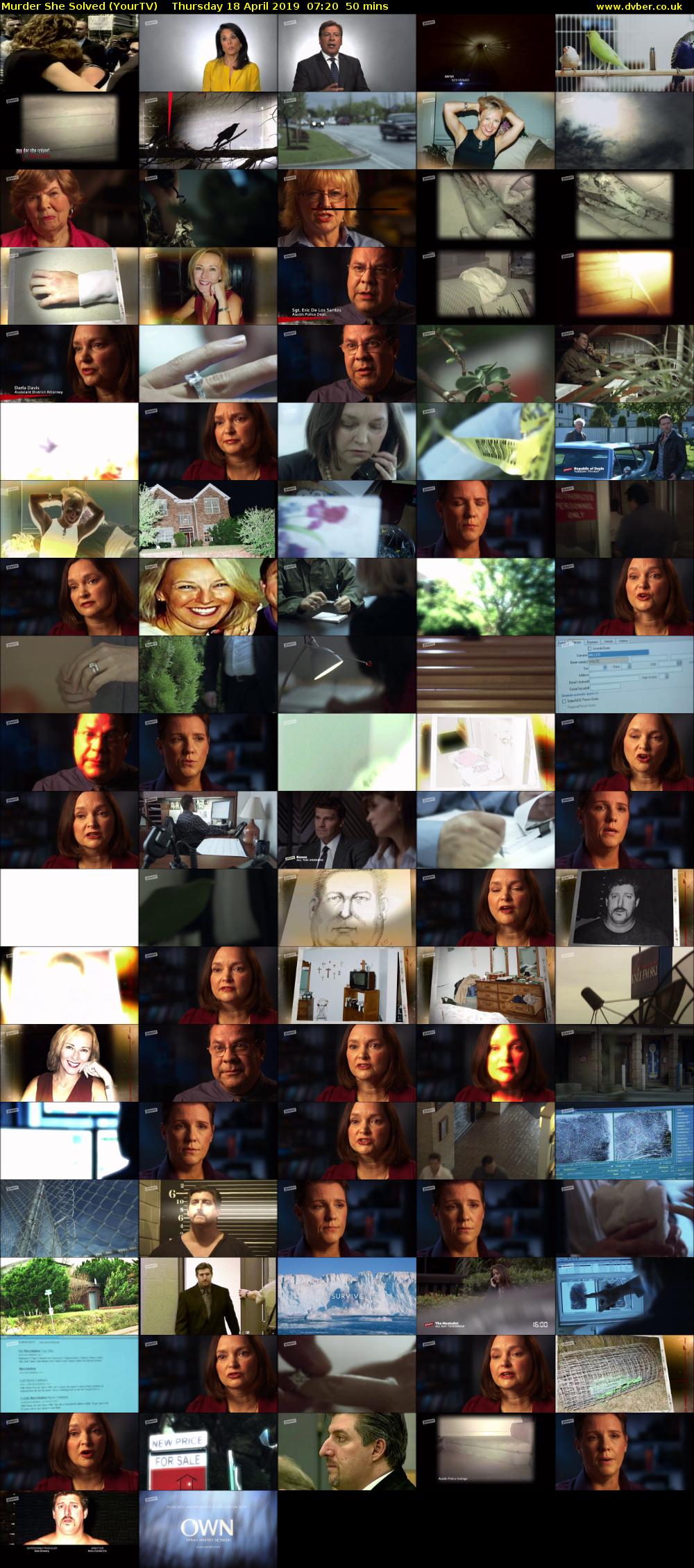 Murder She Solved (YourTV) Thursday 18 April 2019 07:20 - 08:10