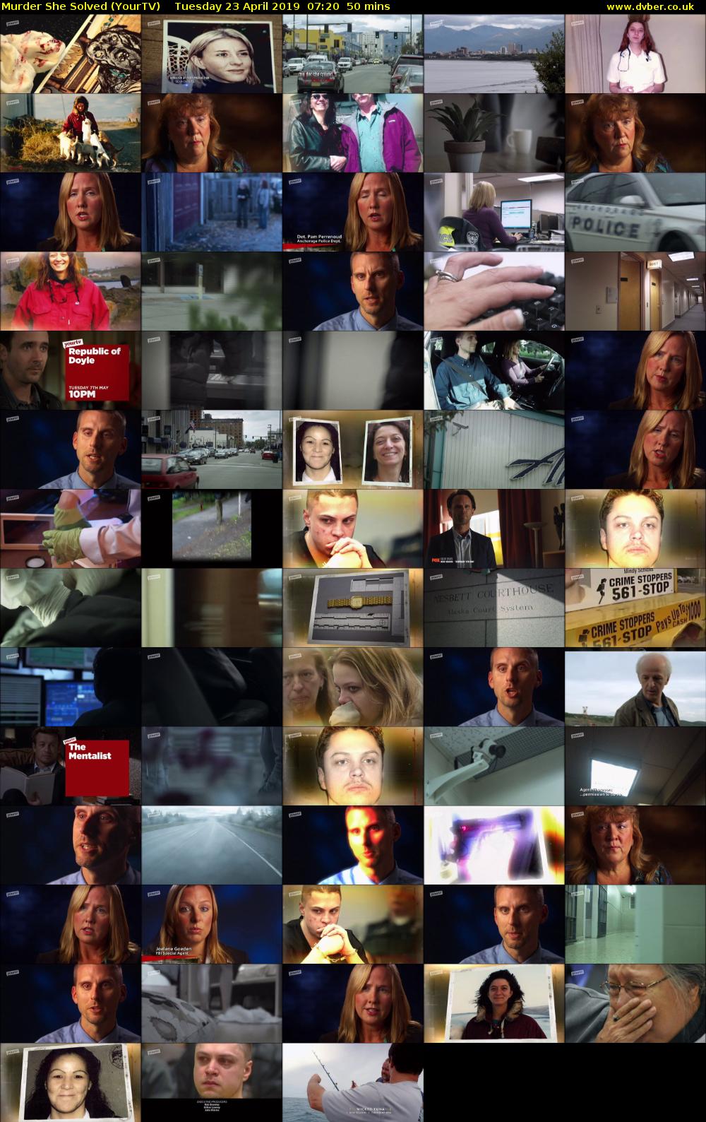 Murder She Solved (YourTV) Tuesday 23 April 2019 07:20 - 08:10