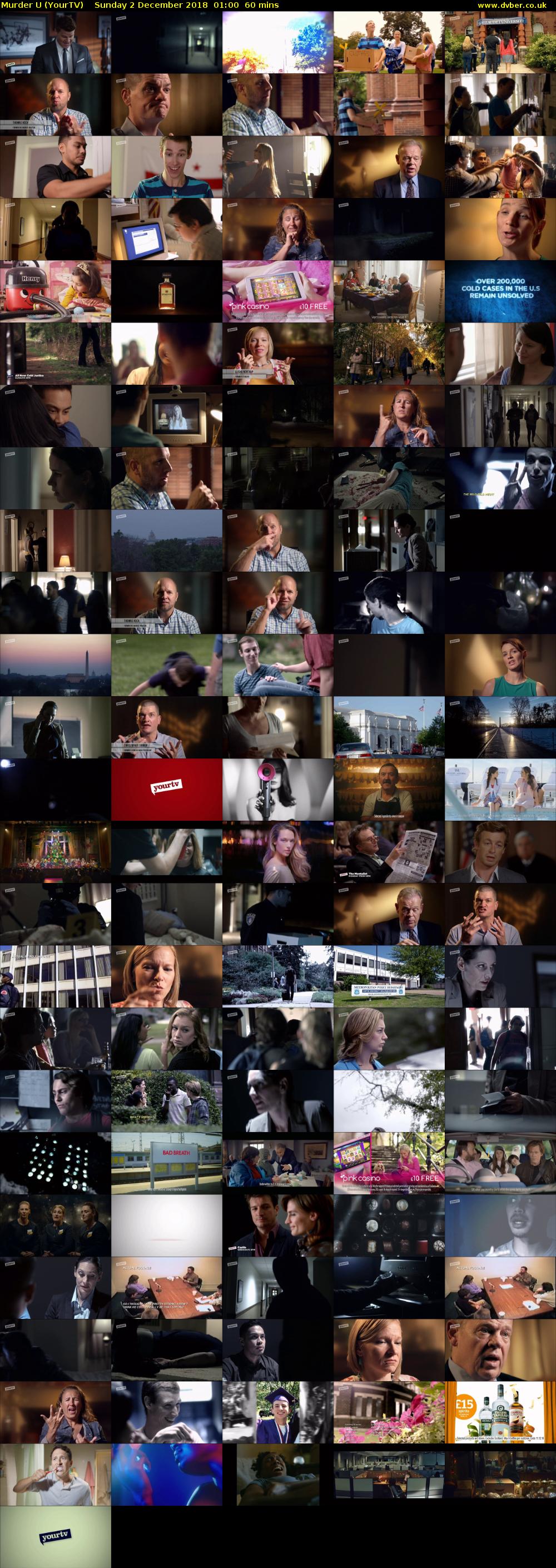 Murder U (YourTV) Sunday 2 December 2018 01:00 - 02:00