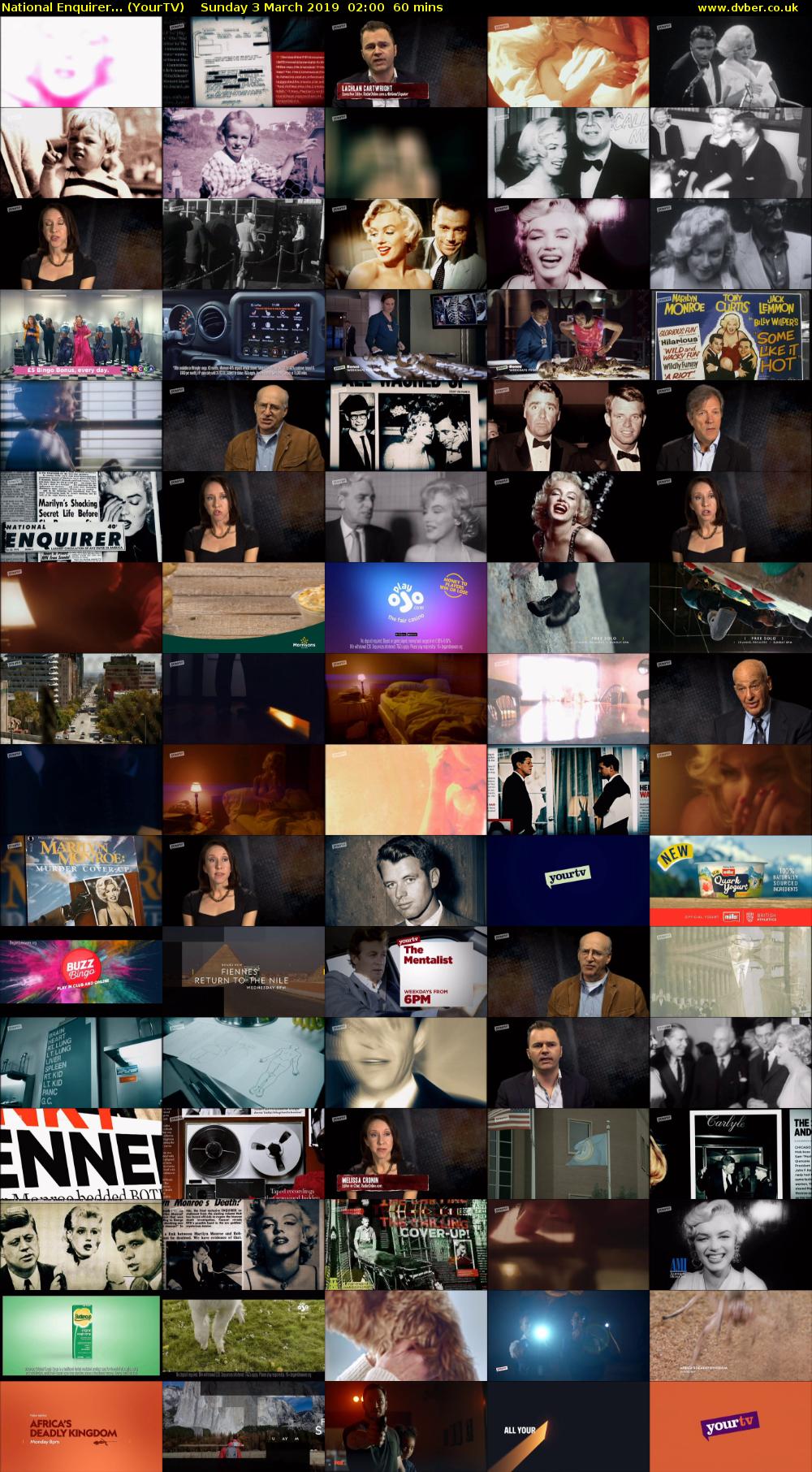 National Enquirer... (YourTV) Sunday 3 March 2019 02:00 - 03:00